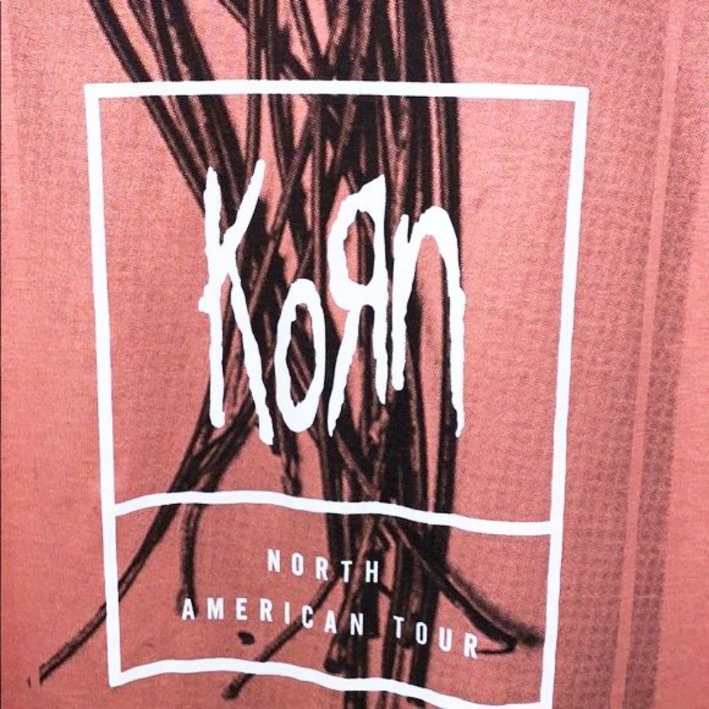 new men’s korn band tshirt band shirt tour top